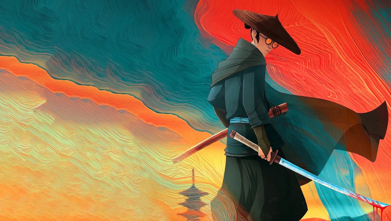 Scène uit Blue Eye Samurai