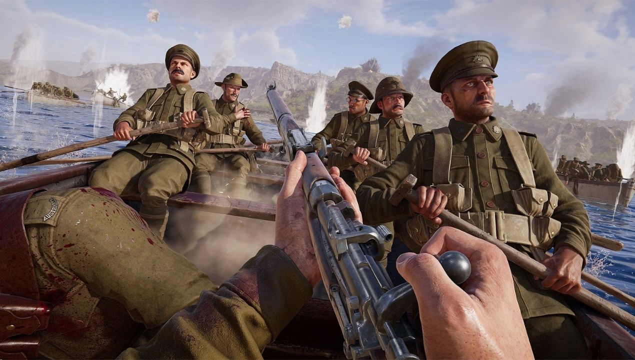 Gevechtsscène uit de game Gallipoli van BlackMill Games