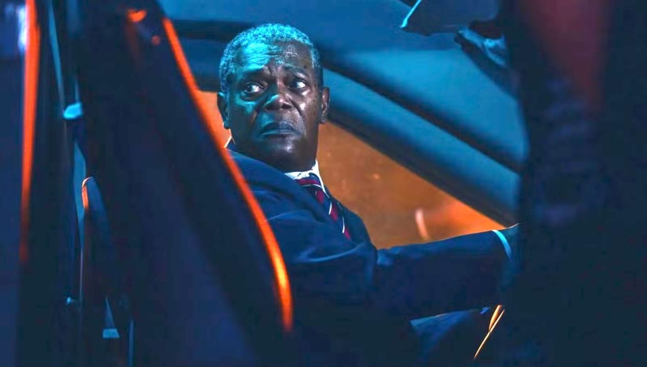 Samuel L. Jackson als de president in The Beast